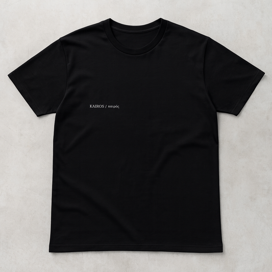 Kairos Essentials Tee | KAIROS / καιρός (Black)